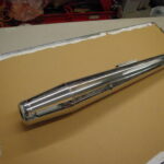 SOLD OUT - MUFFLER - 1973-ON TRI TR7 T140 - USED: ONE SMALL DENT
