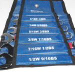 TOOL SET--6-PC COMBINATION WRENCH & SPANNERS - WHITWORTH - CHROME - N